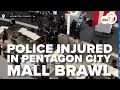 Fights at Pentagon City Mall leave officer and security guard injured three teens in custody