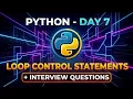Python Loops Nested loops Day 7 Interview Questions