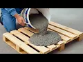 Lagu Ahşap Paletlere Çimento Dökün ve Çoğu İnsanın Hayal Bile Edemeyeceği Şeyleri Görün! Yaratılış İpuçla