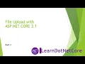 File Upload with Net Core 3 1 using Visual Studio Code - Part 1