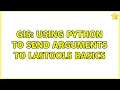 GIS Using Python to send arguments to LAStools basics