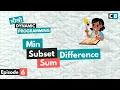 Min Subset Sum Difference Dynamic Programming