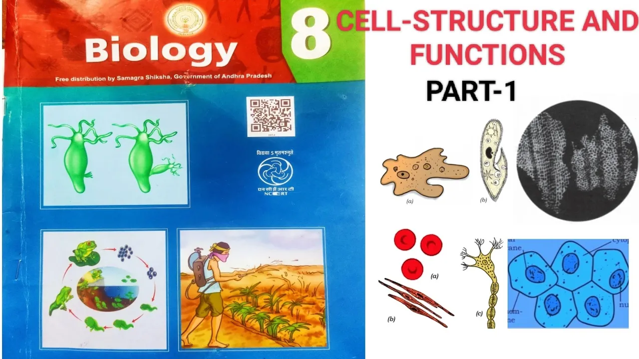 8th Class AP new biology textbook// Chapter-1,Cell_Structure and Functions// part_English medium