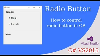 How to use radio button in C
