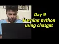 Day 9 python learning 2hr using chatgpt learning python bharathithasan devops