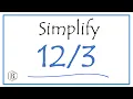 How to Simplify the Fraction