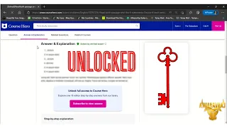 How to UNLOCK Course Hero Answers in 1 Minute CourseHero 100 WORKING METHOD