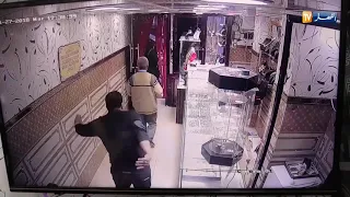 تلمسان حادثة سطو على محل للمجوهرات بقيادة فتاة في مغنية 