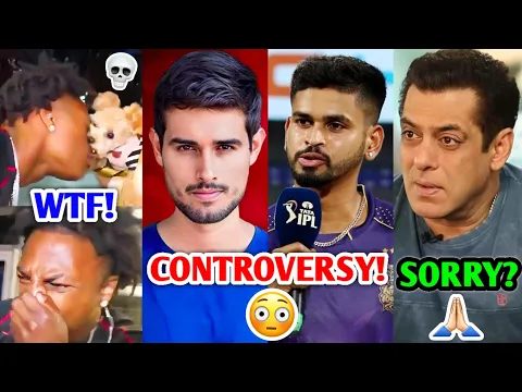 Download MP3 Cricketer BIG CONTROVERSY due to Dhruv Rathee...😨| Speed, Salman Khan, ChatGPT 4o, Shreyas Iyer |