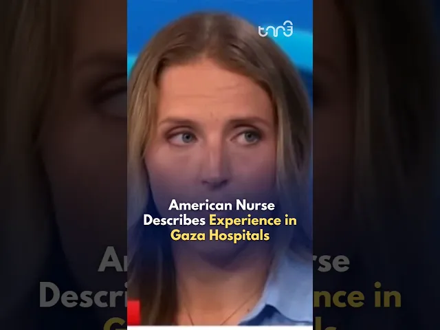 ⁣American Nurse Emily Callahan spent 26 days in Gaza under Israeli bombardment
