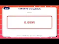 Synonym Challenge Similar Words Quiz Practice