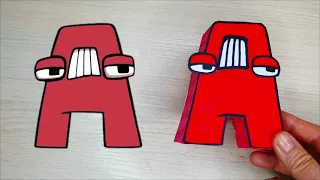 Craft | Paper Alphabet Lore A