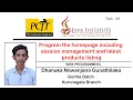 Web Programming Web Project Task 08 Homepage including session management Java Institute
