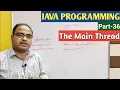 JAVA PROGRAMMING Part-36 The Main Thread