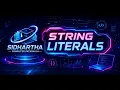 Characteristic 4 String literals in python Class 11 Computer Science Python Programming in Hindi