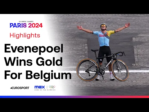 Remco Evenepoel seals the Olympic DOUBLE! 🥇 | Men's Road Race Final | #Paris2024 #Olympics - YouTube thumbnail