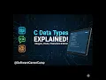Data Types in C Programming C Course Class 3