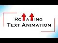 Rotating Text Animation Using HTML and CSS