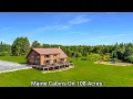 Maine Farmhouse On 108 Acres ME Real Estate Log Home Old Houses For Sale Tillable