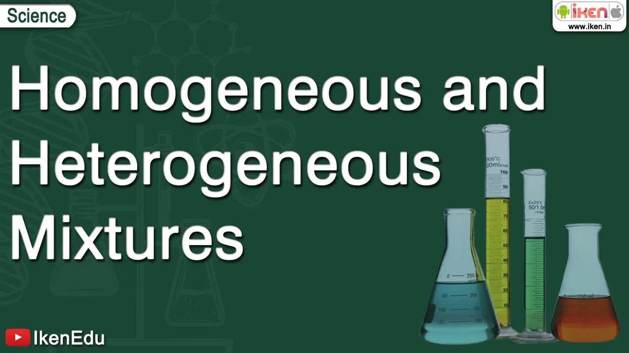Homogeneous and Heterogeneous Mixtures| iken Edu | iKen | iKen App