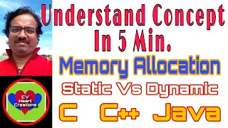 Memory Allocation - Static Vs Dynamic C C Java CV HeArt Creations