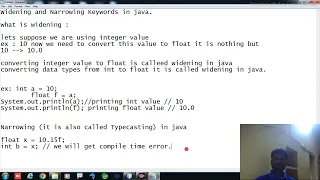 Widening And Narrowing Type Casting In Java Core Java 1