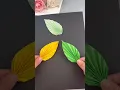 3d Paper leaves How to make paper leaves paper craft leaves