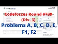 Problem A B C D E F1 F2 Codeforces Round Div 3 Editorial