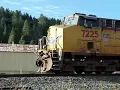 UP 7225 Leads Mixed Freight