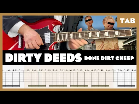 AC/DC - Dirty Deeds Done Dirt Cheap - Guitar Tab guitar tab video