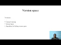 Version Space Specific to General Algorithm