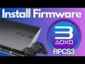 How to download and install PS3 Firmware for RPCS3