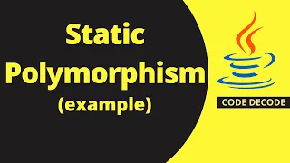 Static polymorphism in Java with example Compile time polymorphism in Java MOST IMP CONCEPT