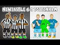 6-1 NEWCASTLE vs SPURS Goals Highlights Isak Murphy Joelinton Wilson