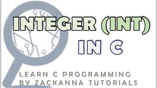 4 Integer Data Type in C int