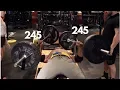245LB BARBELL PRESS IN EACH HAND