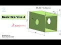 Solidworks Exercise 4 Solidworks Multi thickness shell CADable Solidworks Mechanical Design