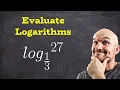 Understand evaluate logarithms with a fraction