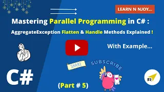Mastering Parallel Programming in C Part-5 AggregateException Flatten Handle Methods Explained