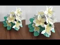 How to Make Beautiful Flower with Paper Making Paper Plumeria Flowers Step by Step
