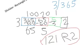 Division - rectangle sections