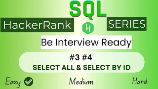 HackerRank SQL Questions Select All Select by ID