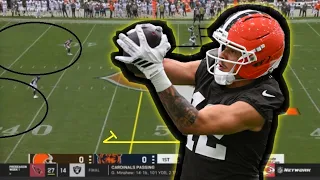 Film Study How Denzel Boston and KC Concepcion played for the Cleveland Browns Vs the Bears