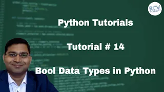 Python Beginner Tutorial - Bool Data Types in Python Boolean Type