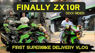 Download Finally New Superbike ki Delivery Lehi Li 😍 2024 Kawasaki Ninja ZX-10R , EMOTIONAL Movement 🥺🥺 MP3