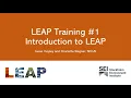 Sida LEAP Training Lecture Introduction to LEAP