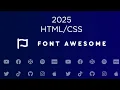 How to use Font Awesome with HTML CSS 2025 Edition