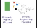 Knapsack 1 Problem D Atcoder DP