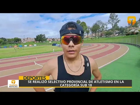 Se realizó selectivo provincial de atletismo en la categoría Sub 18