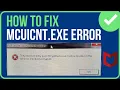 MCUICNT EXE ERROR Complete Guide Fix The Procedure Entry Point BCryptHash Could Not Be Located